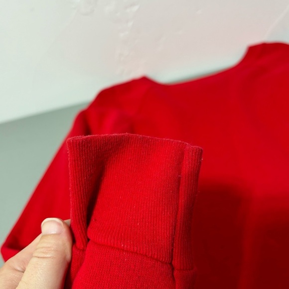 Disney Wear VTG Mickey Mouse Sweatshirt Adult Large Red Made in USA - Picture 4 of 10